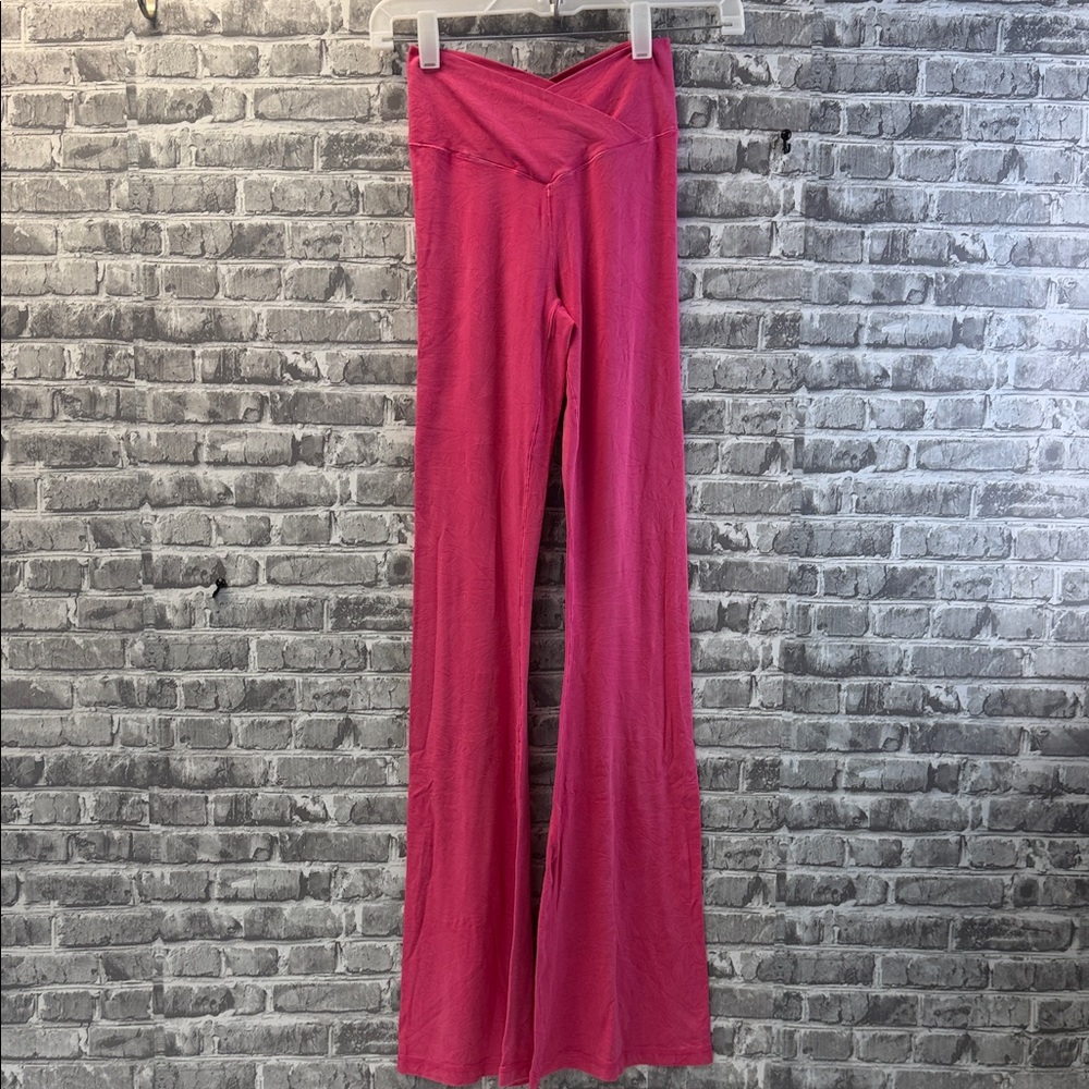 Offline by Aerie Pink Flared Pants